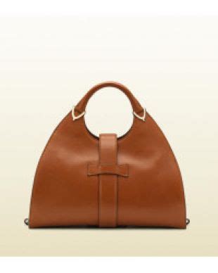 gucci women's brown stirrup leather shoulder bag|gucci open top shoulder bags.